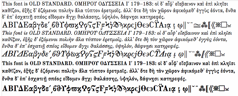 Free polytonic greek fonts