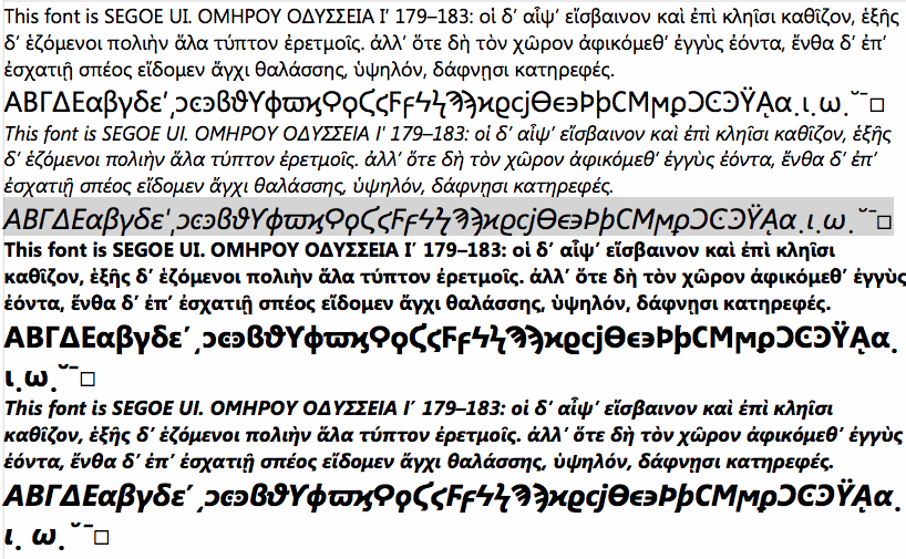 Greek Fonts Free Windows Vista